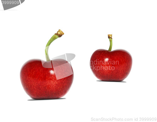 Image of ripe, juicy cherries