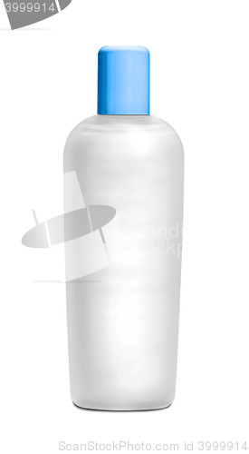 Image of Shampoo bottle isolated on white background