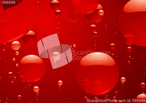 Image of red hot bubble