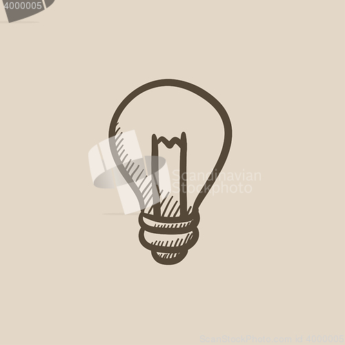 Image of Lightbulb sketch icon.
