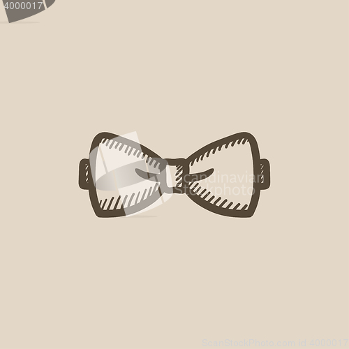 Image of Bow tie sketch icon.