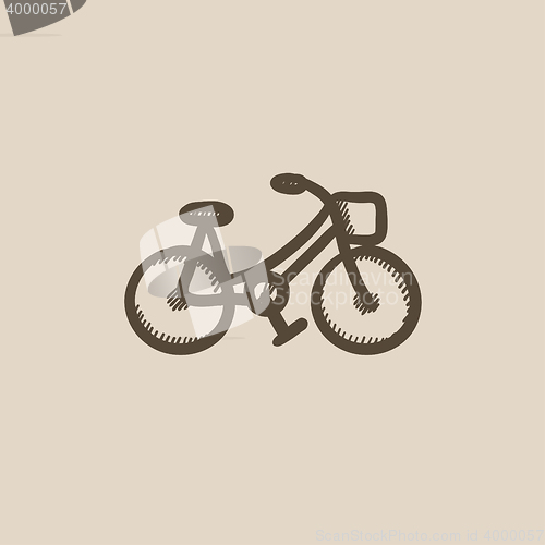 Image of Bicycle sketch icon.