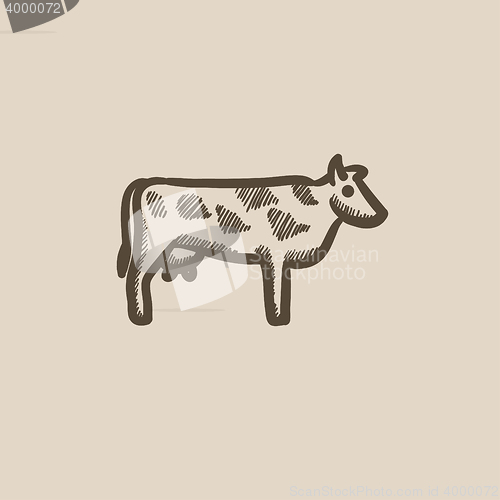 Image of Cow sketch icon.