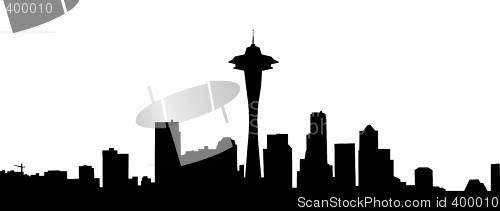 Image of silhouettes of city