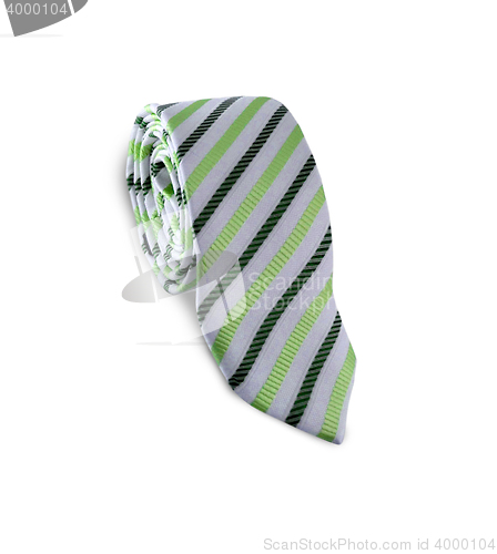 Image of gray blue  strip tie