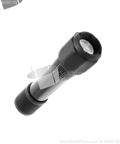 Image of Black mini flashlights isolated