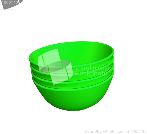 Image of green plates