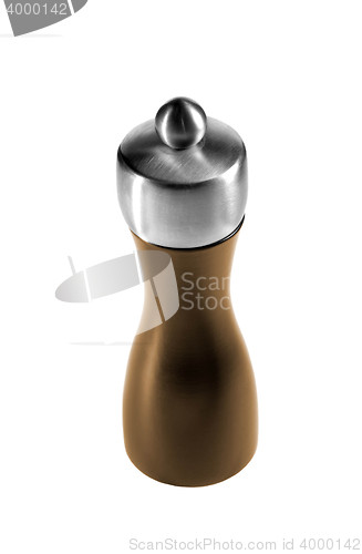 Image of pepper shaker on white background