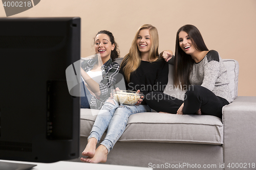 Image of Girls watching movies