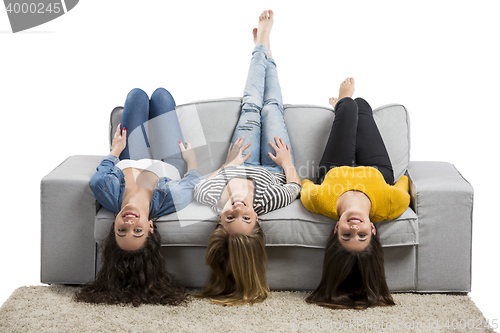 Image of Teen girls at home