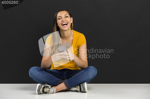 Image of Girl with a smartphone