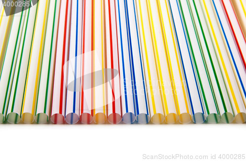 Image of The background of colorful straws