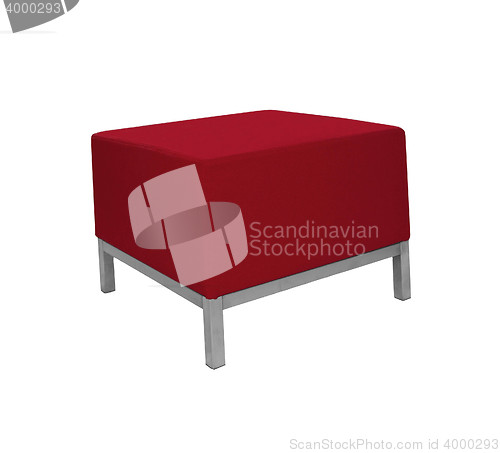 Image of Red sofa isolated on white background