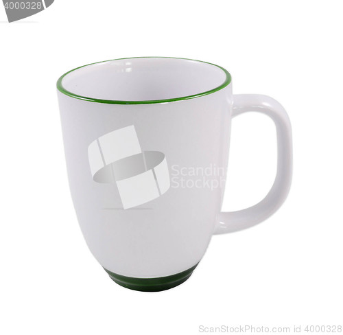 Image of White cup isolated