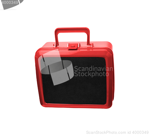 Image of Plastic travel suitcase ready