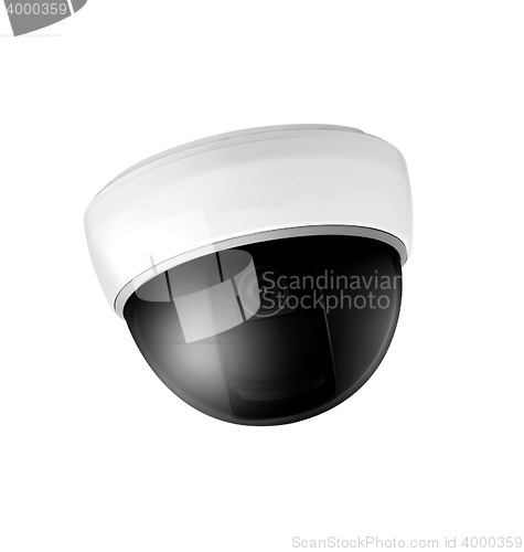 Image of Omnipresent security camera video surveillance globe.
