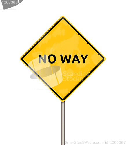 Image of no way - sign
