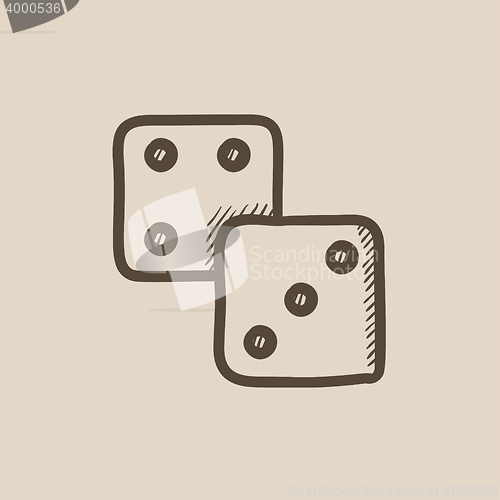 Image of Dices sketch icon.