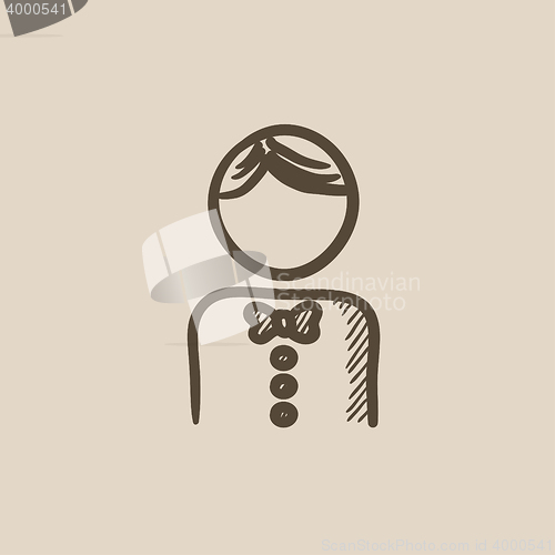 Image of Waiter sketch icon.