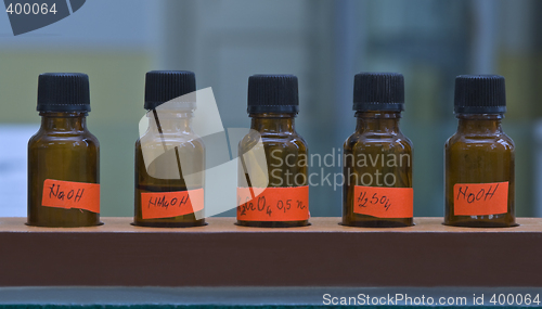 Image of Laboratory bottles