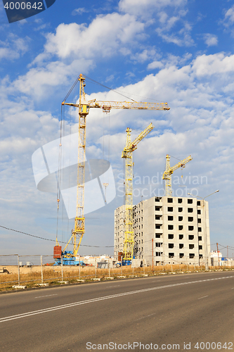 Image of construction of a new home
