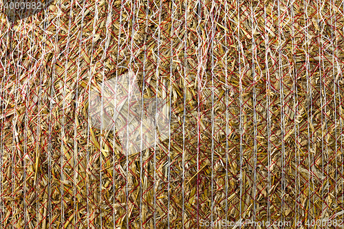 Image of stack of straw in the field