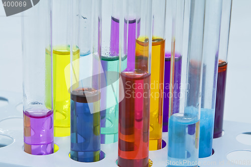 Image of Abstract test tubes