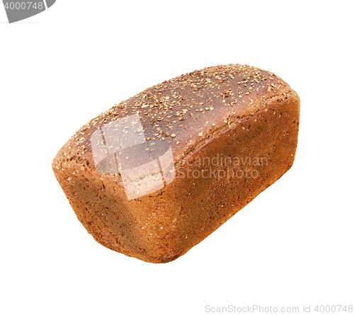 Image of black bread isolated