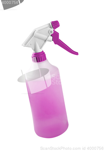 Image of Spray bottle with blank label isolated on a white