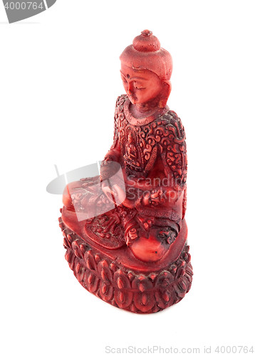 Image of Red budha statue