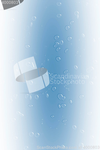 Image of Blue water drops background texture