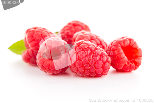 Image of Raspberry fruit isolated