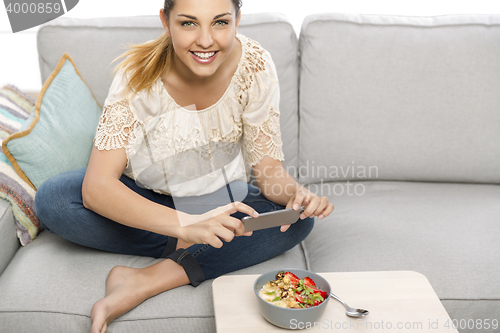 Image of Taking foodie photos before eatting