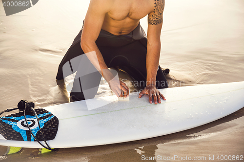 Image of Getting ready for surf