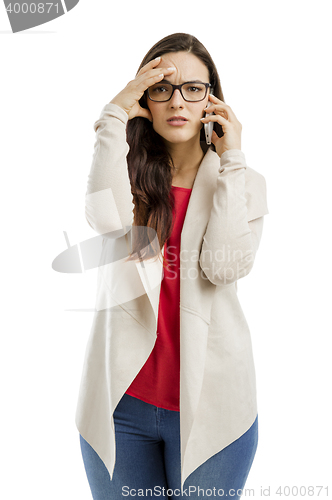 Image of Stressed woman