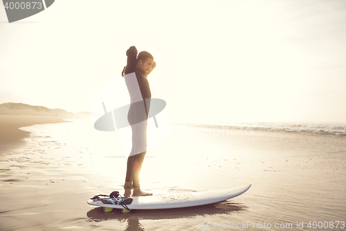 Image of Getting ready for surf