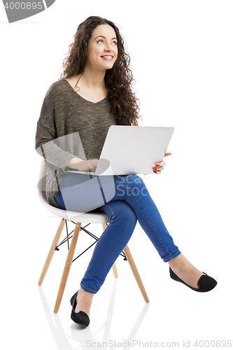 Image of Woman working with a laptop