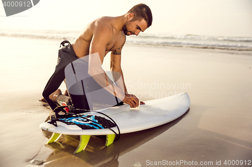 Image of Getting ready for surf