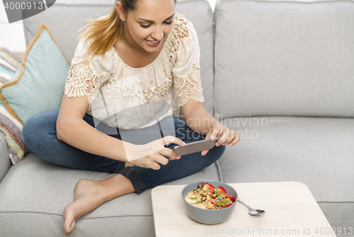 Image of Taking foodie photos before eatting