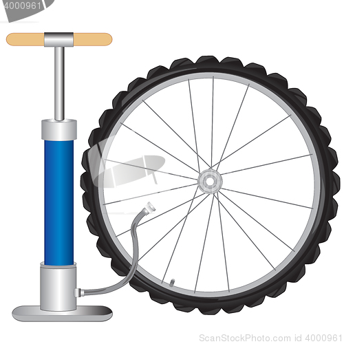 Image of Manual pump and wheel