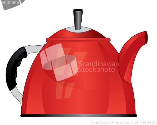 Image of Red teapot