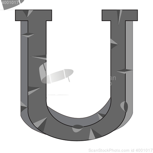 Image of English letter U