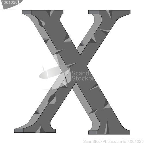 Image of Decorative letter X