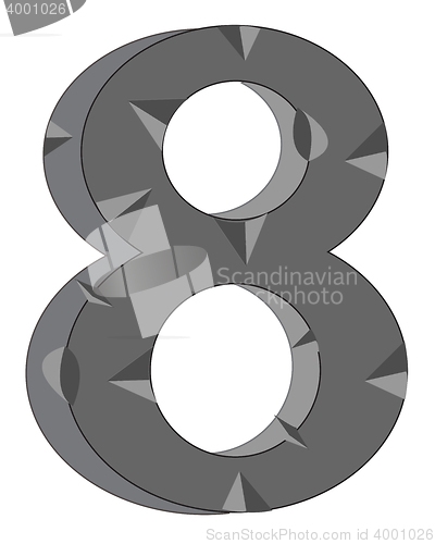 Image of Numeral eight 