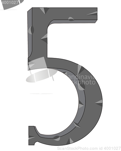 Image of Numeral five