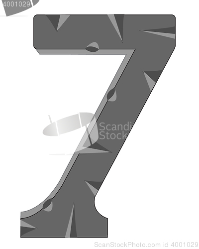 Image of Numeral seven