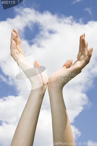 Image of abstract conception with hands