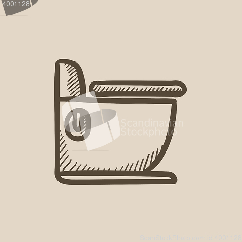 Image of Toilet sketch icon.