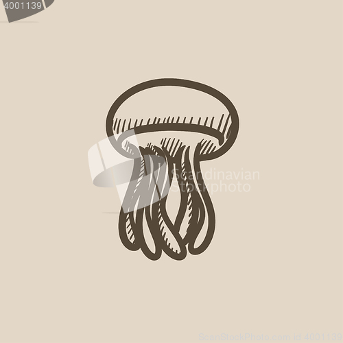 Image of Jellyfish sketch icon.