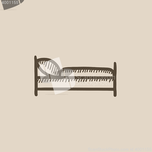 Image of Bed sketch icon.